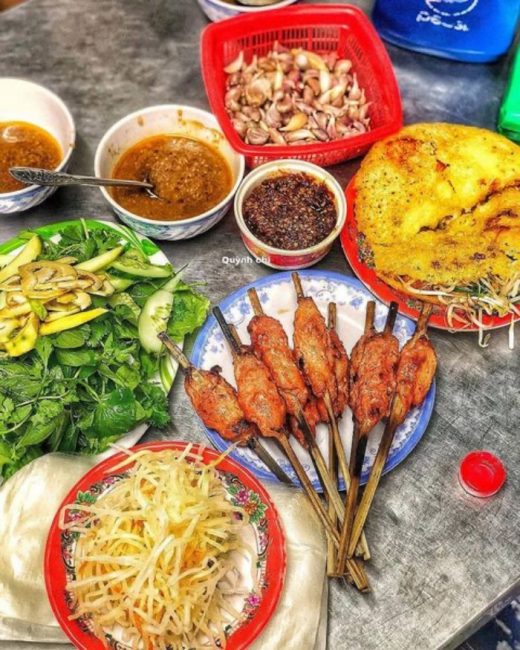 Map of delicious, nutritious, cheap spring rolls restaurants in Hue to eat as much as you want without worrying about running out of money