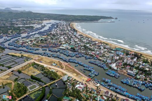 Charming scenery on the coastal route in Binh Dinh