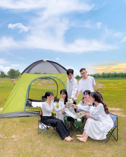 Camping at Dau Tieng Lake – a “side-by-side” experience in Ho Chi Minh City is being loved by many people: The full set of experiences is here!