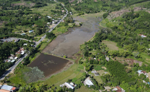 Remove the dam to catch fish at dawn