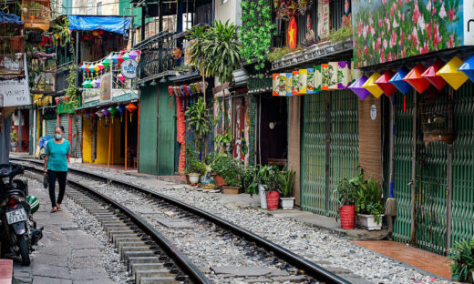 Hanoi Train Street deserted following closure