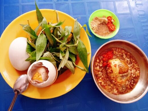 A stall selling more than 3,000 eggs ducks (Balut) a day