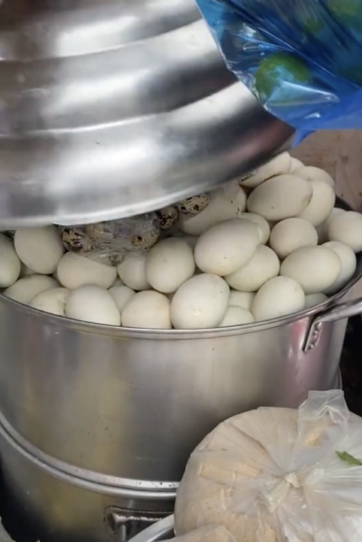 The popular floating duck egg shop in District 3, Ho Chi Minh City sells thousands of eggs every day