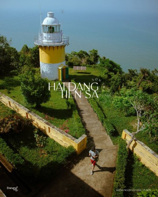 The scene is like a fairy garden at the hundred-year-old lighthouse located on the Son Tra peninsula