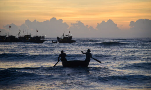 Dawn on Quang Nam’s largest fish market
