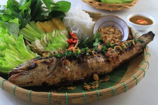 Ca Mau grilled snakehead fish specialty, eat it once and you’ll be addicted!
